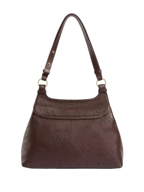 ANTIQUE GEO Schultertasche, Leder Schokolade - Damentaschen