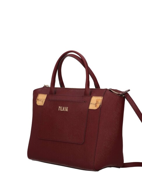 WEST CITY Handtasche mit Schulterriemen Burgund - Damentaschen