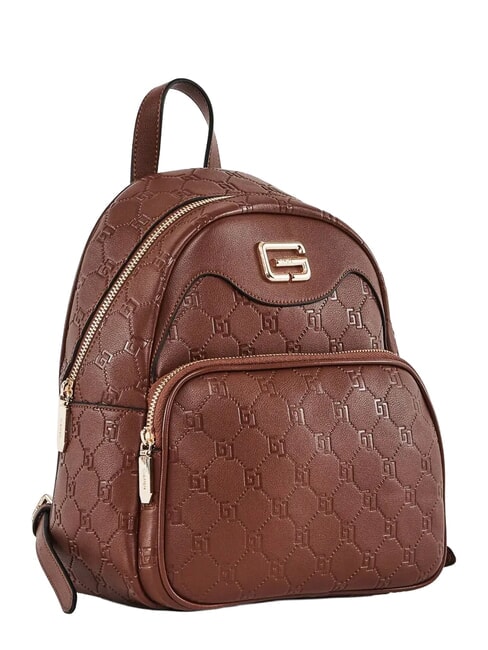 LEA Rucksack mit gepr&auml;gtem GJ-Schriftzug BRAUN - Damentaschen