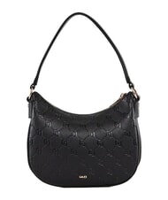 GAUD&Igrave; LEA Mini-Hobo-Schultertasche mit Schultergurt SCHWARZ - Damentaschen - 3