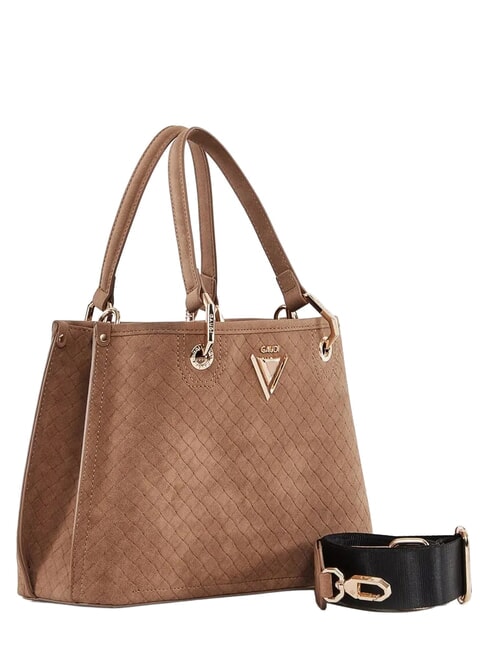 BEA BRAID Kleine Schultertasche mit Schultergurt Sand - Damentaschen