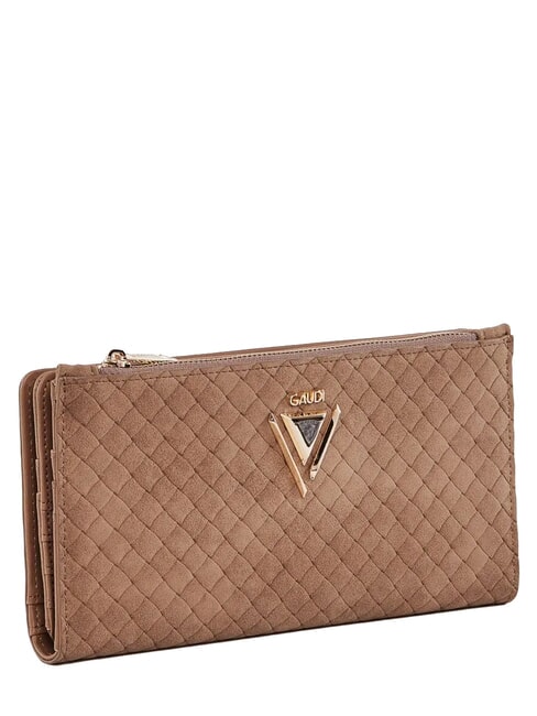 BEA BRAID Gro&szlig;e, gewebte Geldb&ouml;rse Sand - Brieftaschen Damen