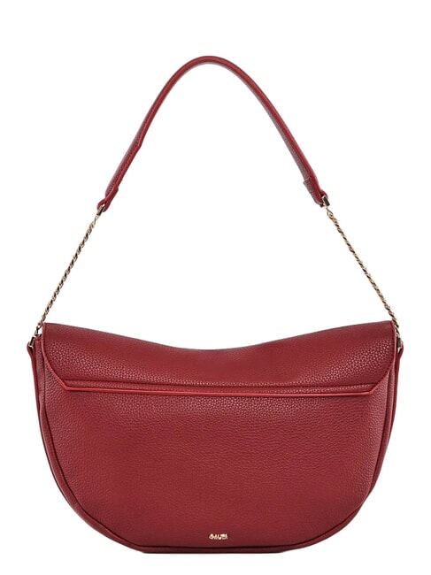 EVELYN Schultertasche mit Metalllogo ROT - Damentaschen