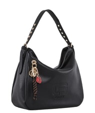 GAUD&Igrave; GRETA Schultertasche mit Anh&auml;nger SCHWARZ - Damentaschen - 2