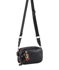 GAUD&Igrave; GRETA Kleine Schultertasche mit Anh&auml;nger SCHWARZ - Damentaschen - 2