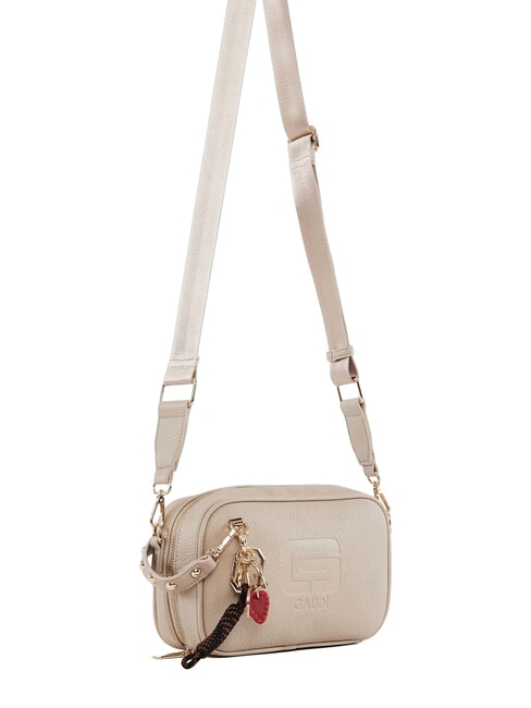 GRETA Kleine Schultertasche mit Anh&auml;nger Knochen - Damentaschen