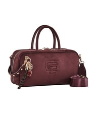 GAUD&Igrave; GRETA SUEDE Handtasche mit Schulterriemen und Anh&auml;nger Burgund - Damentaschen - 2