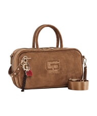 GAUD&Igrave; GRETA SUEDE Handtasche mit Schulterriemen und Anh&auml;nger Sand - Damentaschen - 2