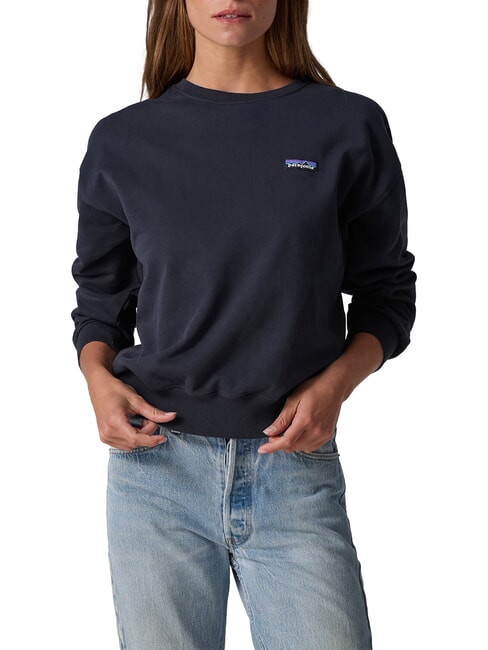DAILY Geripptes Sweatshirt aus reiner Baumwolle versunkenes Blau - Sweatshirts Damen