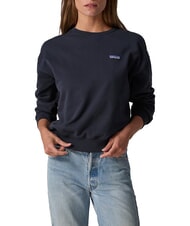 PATAGONIA DAILY Geripptes Sweatshirt aus reiner Baumwolle versunkenes Blau - Sweatshirts Damen - 4