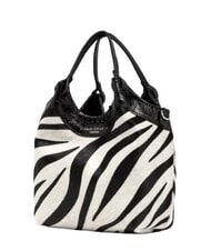 GIANNI CHIARINI ALIFA Schultertasche aus Leder mit Schulterriemen schwarz-wei&szlig;es Zebra - Damentaschen - 2