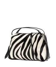 GIANNI CHIARINI ALIFA Schultertasche aus Leder mit Schulterriemen schwarz-wei&szlig;es Zebra - Damentaschen - 3