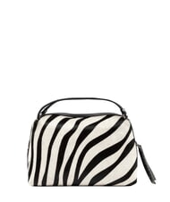 GIANNI CHIARINI ALIFA Schultertasche aus Leder mit Schulterriemen schwarz-wei&szlig;es Zebra - Damentaschen - 4