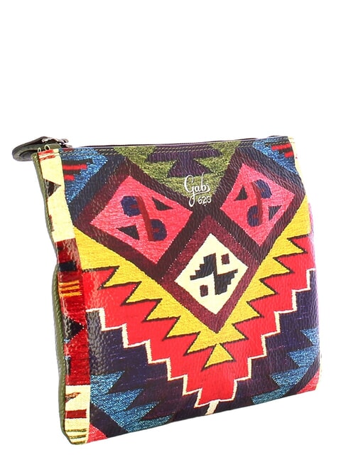 BEYONCE MULTICOLOR M Clutch aus Leder mit Schultergurt Datei - Damentaschen