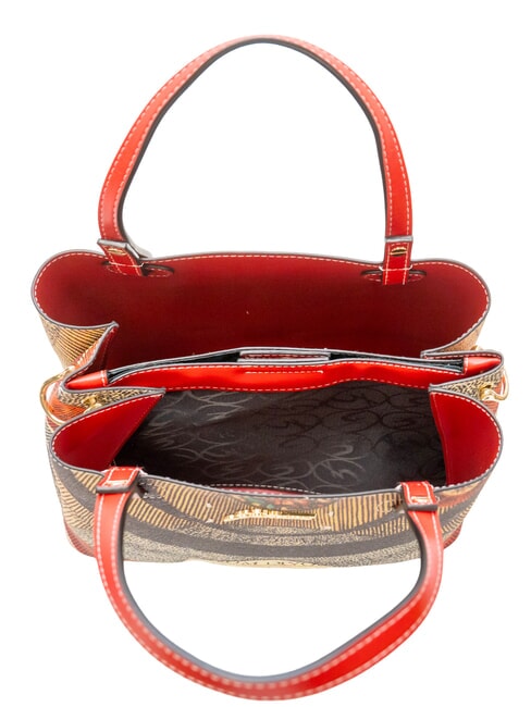 PLANETARIUM Handtasche mit Schulterriemen klassisch/ koralle - Damentaschen