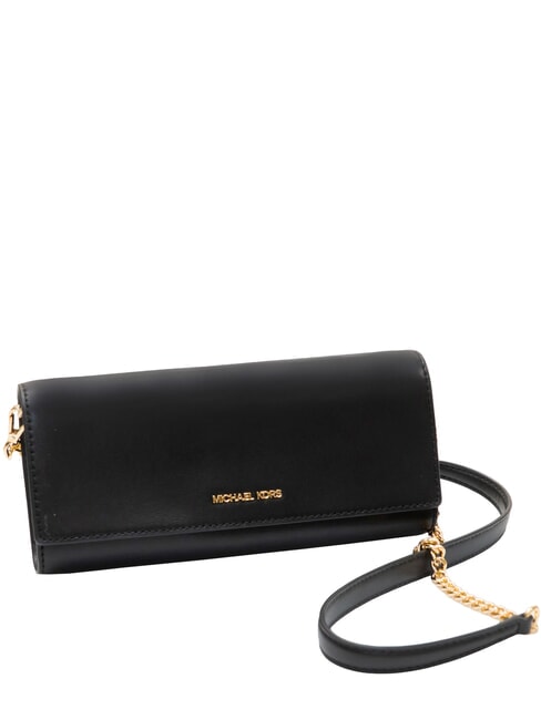JET SET Schultertasche aus Leder Schwarz - Damentaschen