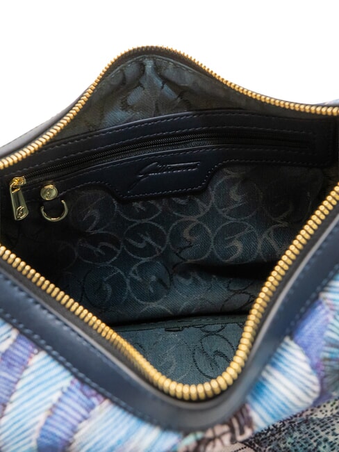 PLANETARIUM Hobo-Schultertasche Aquamarin/Dunkelblau - Damentaschen