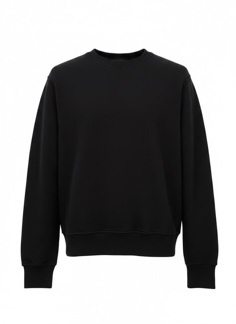 JERSEY Baumwoll-Sweatshirt Schwarz - Sweatshirts Herren