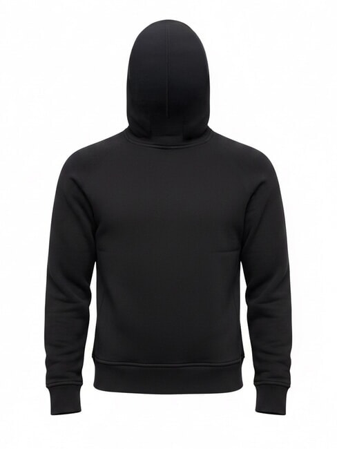 JERSEY Sweatshirt mit durchgehendem Rei&szlig;verschluss Schwarz - Sweatshirts Herren