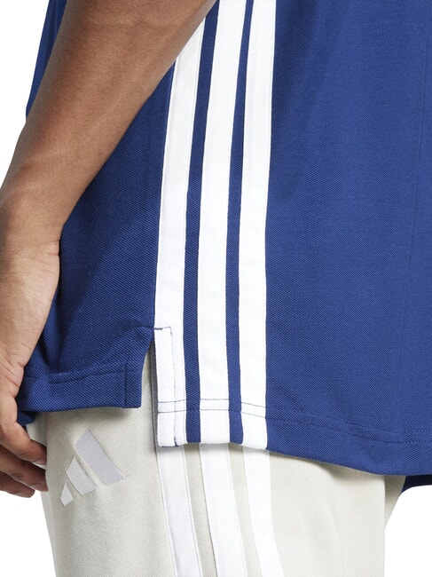 3 STRIPES Kurzarm-Poloshirt Blau - Herren-Polo-Shirts/Herren-Polo-Shirt/Herrenpoloshirt/Herrenpoloshirts