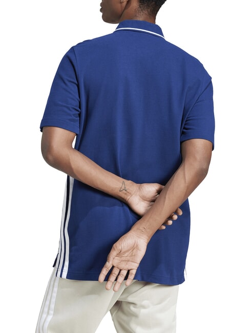 3 STRIPES Kurzarm-Poloshirt Blau - Herren-Polo-Shirts/Herren-Polo-Shirt/Herrenpoloshirt/Herrenpoloshirts