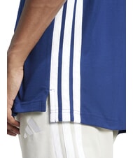 ADIDAS 3 STRIPES Kurzarm-Poloshirt Blau - Herren-Polo-Shirts/Herren-Polo-Shirt/Herrenpoloshirt/Herrenpoloshirts - 3