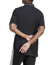 ADIDAS 3 STRIPES Kurzarm-Poloshirt Schwarz - Herren-Polo-Shirts/Herren-Polo-Shirt/Herrenpoloshirt/Herrenpoloshirts - 2