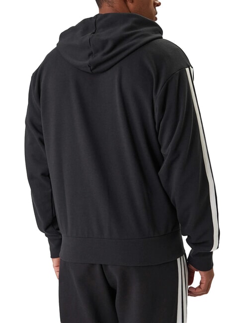 3 STRIPES Sweatshirt mit durchgehendem Rei&szlig;verschluss und Kapuze Schwarz - Sweatshirts Herren