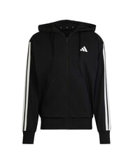 ADIDAS 3 STRIPES Sweatshirt mit durchgehendem Rei&szlig;verschluss und Kapuze Schwarz - Sweatshirts Herren - 3