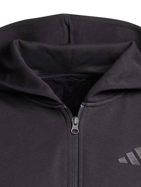 ALL SZN Sweatshirt mit durchgehendem Rei&szlig;verschluss und Kapuze Schwarz - Sweatshirts Damen
