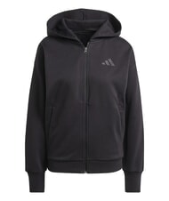ADIDAS ALL SZN Sweatshirt mit durchgehendem Rei&szlig;verschluss und Kapuze Schwarz - Sweatshirts Damen - 4