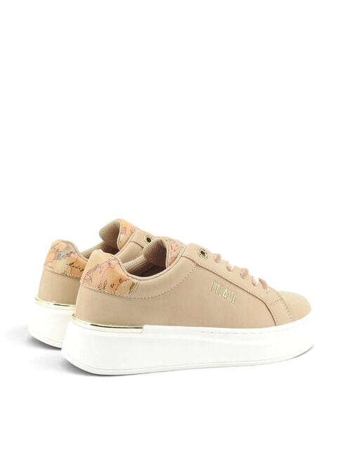 GEO Sneaker mit Logo Haselnuss/Geo Beige - Damenschuhe
