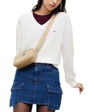 TOMMY HILFIGER TJW DAILY ELEVATED Umh&auml;ngetasche wei&szlig;er Lehm - Damentaschen - 2