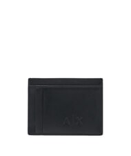 ARMANI EXCHANGE BARCELONA Flacher Kartenhalter aus Leder Schwarz - Brieftaschen Herren - 2