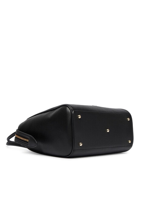 AMBRA Schultertasche, Leder Schwarz - Damentaschen