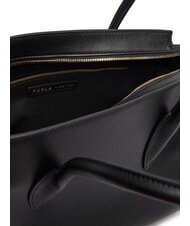FURLA AMBRA Schultertasche, Leder Schwarz - Damentaschen - 4