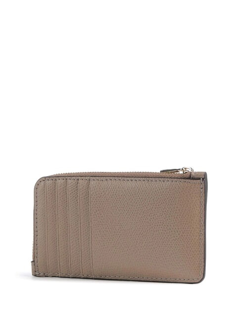 CAMELIA M&uuml;nzbeutel aus Leder grau - Brieftaschen Damen