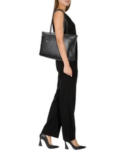 FURLA OLIVIA Leder-Einkaufstasche Schwarz - Damentaschen - 2