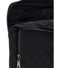GUESS BOSTON Flache Tasche dunkles Schwarz - Umh&auml;ngetaschen Herren - 4
