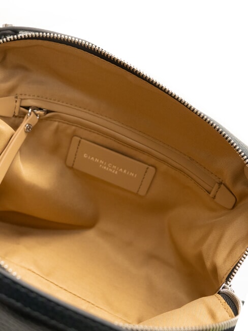 ALIFA Ledertasche mit Schultergurt Samtgr&uuml;n - Damentaschen