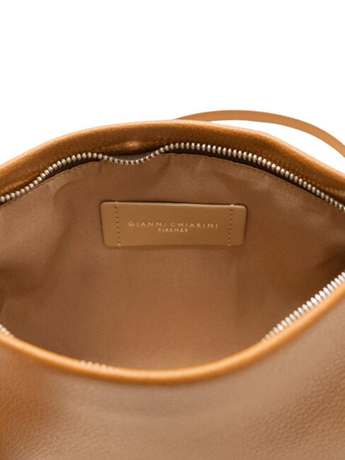 HERMY Lederclutch mit Schulterriemen Waln&uuml;sse - Damentaschen