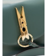 LOVE MOSCHINO PINNED LOVE Mini-Handtasche mit Schulterriemen Gr&uuml;n - Damentaschen - 5