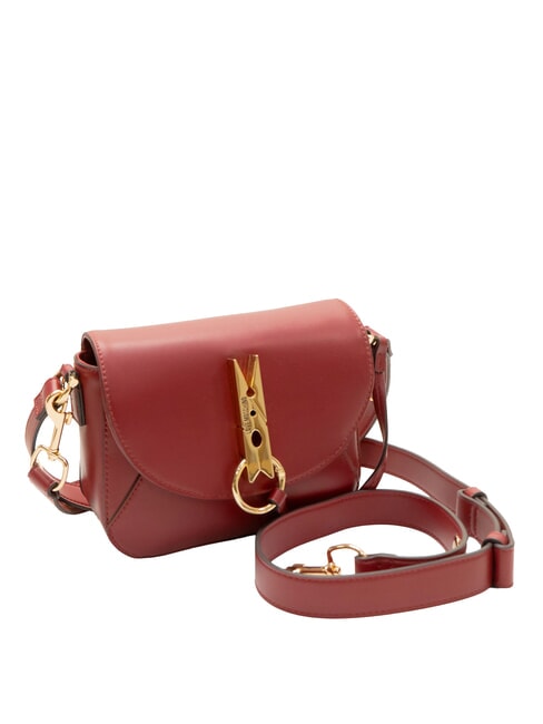 PINNED LOVE Mini-Handtasche mit Schulterriemen Wein - Damentaschen
