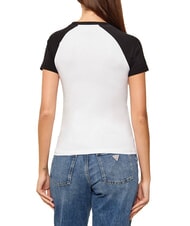 GUESS JEANS RAGLAN Baumwoll-T-Shirt purwei&szlig; - T-Shirts und Tops f&uuml;r Damen - 2