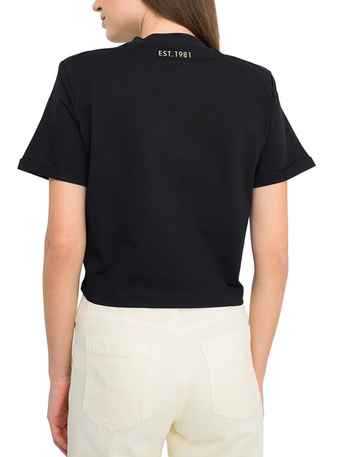 MARINA Baumwoll-T-Shirt jetbla - T-Shirts und Tops f&uuml;r Damen
