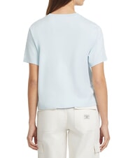 GUESS JEANS SS CN BOXY ICONIC  Baumwoll-T-Shirt Luftbild blau - T-Shirts und Tops f&uuml;r Damen - 2