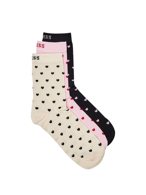 HEART 3er-Pack Socken Korallenschwarze Tulpe er - Unisex-Socken