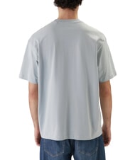 GUESS JEANS MINI TRIANGLE Baumwoll-T-Shirt blaue Aura - Herren-T-Shirts - 2