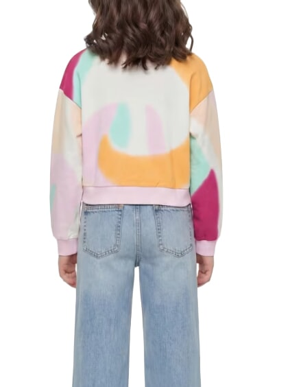 KID M&auml;dchen-Sweatshirt aus Baumwolle tropische Fantasie - Sweatshirts Kinder