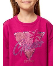 GUESS KID Baumwoll-Sweatshirt f&uuml;r M&auml;dchen Fuchsie - Sweatshirts Kinder - 3